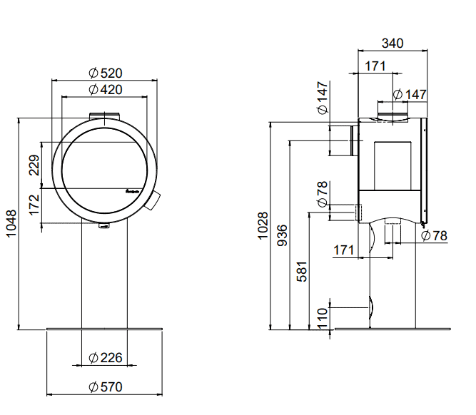 nordpeis-me-pedestal-mittakuva-1