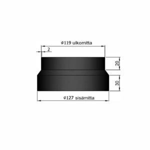 Adapteri Ø125mm > Ø120mm