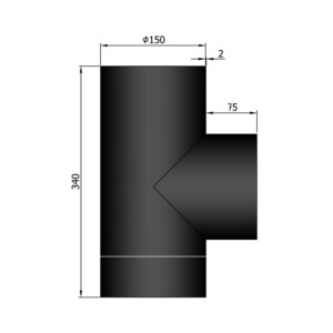 Ø150mm liitosputki - T-haara
