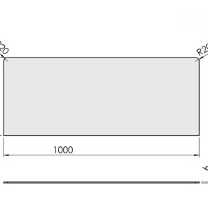Eduslasi 1000x400x6mm