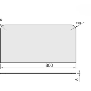 Eduslasi 800x400x6mm
