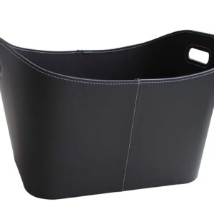 Puukori, musta keinonahka (iso)