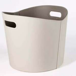 Puukori, beige keinonahka (Ø390mm)