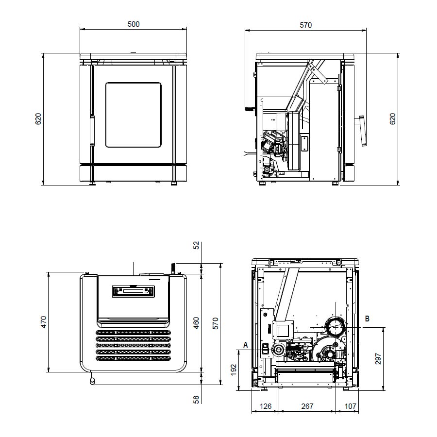 Peggy-pellettitakka-mitat