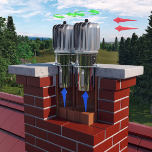 Turbowent Tulipan Ø150/100mm